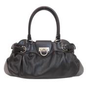 Salvatore Ferragamo Pre-owned Pre-owned Tyg totevskor Black, Dam