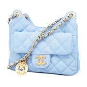 Chanel Vintage Pre-owned Tyg chanel-vskor Blue, Dam