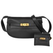 Hermès Vintage Pre-owned Tyg axelremsvskor Black, Dam