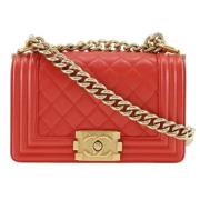 Chanel Vintage Pre-owned Laeder axelremsvskor Orange, Dam