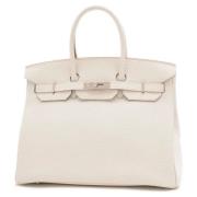 Hermès Vintage Pre-owned Tyg handvskor White, Dam