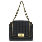 Chanel Vintage Pre-owned Tyg chanel-vskor Black, Dam