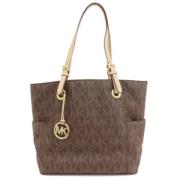 Michael Kors Pre-owned Pre-owned Tyg totevskor Brown, Dam