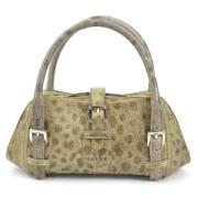 Loewe Pre-owned Pre-owned Tyg handvskor Beige, Dam