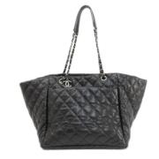 Chanel Vintage Pre-owned Laeder totevskor Black, Dam