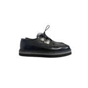 Alexander McQueen Pre-owned Pre-owned Laeder lgskor Black, Dam