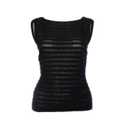 Alaïa Pre-owned Pre-ownedYlletoppar Black, Dam