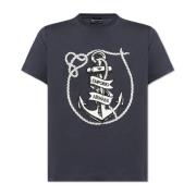 Emporio Armani T-shirt med logotyp Blue, Herr