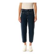 Closed High Rise Relaxed Fit Jeans Blue, Dam