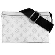 Louis Vuitton Vintage Pre-owned Canvas axelremsvskor White, Dam