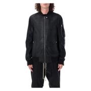 Rick Owens Klassisk Flight Bomberjacka Svart Black, Herr