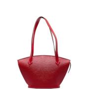 Louis Vuitton Vintage Pre-owned Tyg louis-vuitton-vskor Red, Dam