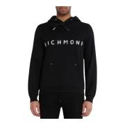 John Richmond Herr Hoodie Sweatshirt Black, Herr