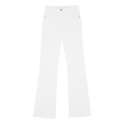 Patrizia Pepe Wide Trousers White, Dam