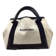 Balenciaga Vintage Pre-owned Tyg balenciaga-vskor Beige, Dam