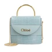 Chloé Pre-owned Pre-owned Tyg axelremsvskor Blue, Dam