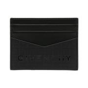 Givenchy Svart Nylon Korthållare med 4G-motiv Black, Herr