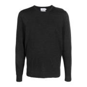 Calvin Klein Superior Wool Crew Neck Sweater Gray, Herr