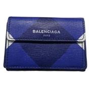 Balenciaga Vintage Pre-owned Laeder plnbcker Blue, Herr