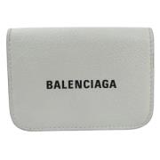 Balenciaga Vintage Pre-owned Laeder plnbcker Gray, Unisex