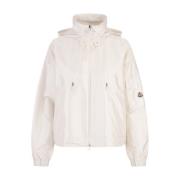 Moncler Vit Hemar Parka Damkappa White, Dam