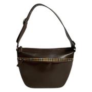 Burberry Vintage Pre-owned Tyg axelremsvskor Brown, Dam