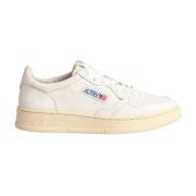 Autry Vintage Stil Låg Sneaker Vit Läder White, Herr