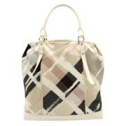 Burberry Vintage Pre-owned Tyg axelremsvskor Multicolor, Dam