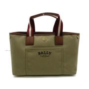 Bally Pre-owned Pre-owned Canvas totevskor Green, Dam