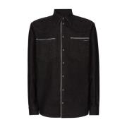 Dolce & Gabbana Stilig Skjorta för Män Black, Herr