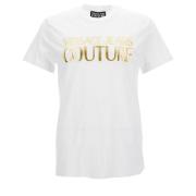 Versace Jeans Couture Logo-Print Bomull T-shirt White, Herr