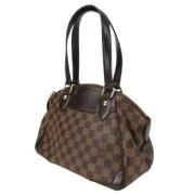 Louis Vuitton Vintage Pre-owned Tyg louis-vuitton-vskor Brown, Dam