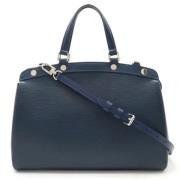 Louis Vuitton Vintage Pre-owned Tyg louis-vuitton-vskor Blue, Dam