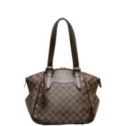 Louis Vuitton Vintage Pre-owned Tyg louis-vuitton-vskor Brown, Dam