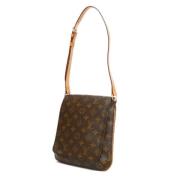 Louis Vuitton Vintage Pre-owned Canvas axelremsvskor Brown, Dam