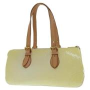 Louis Vuitton Vintage Pre-owned Tyg axelremsvskor Beige, Dam