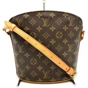 Louis Vuitton Vintage Pre-owned Canvas axelremsvskor Brown, Dam