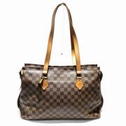 Louis Vuitton Vintage Pre-owned Tyg totevskor Brown, Dam