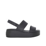 Crocs Låg Kil Sandaler Black, Dam