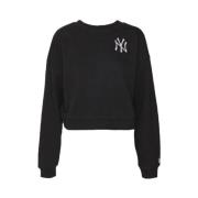 New Era MLB LE Crop Crew Neyyan Sweatshirt Black, Dam