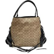 Coach Pre-owned Pre-owned Tyg totevskor Beige, Dam