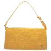 Louis Vuitton Vintage Pre-owned Tyg louis-vuitton-vskor Yellow, Dam