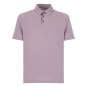 Zanone Lila IceCotton Polo Skjorta för Män Purple, Herr