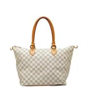 Louis Vuitton Vintage Pre-owned Tyg louis-vuitton-vskor White, Dam