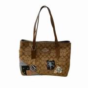 Coach Pre-owned Pre-owned Tyg totevskor Brown, Dam