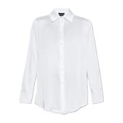 Emporio Armani Satinskjorta White, Dam