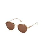 Ermenegildo Zegna Bronze Roviex Solglasögon Ez0244 34J Brown, Dam