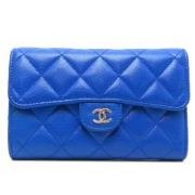 Chanel Vintage Pre-owned Laeder plnbcker Blue, Dam