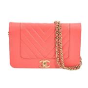 Chanel Vintage Pre-owned Laeder plnbcker Pink, Dam