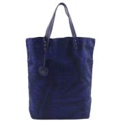 Bottega Veneta Vintage Pre-owned Tyg totevskor Blue, Dam